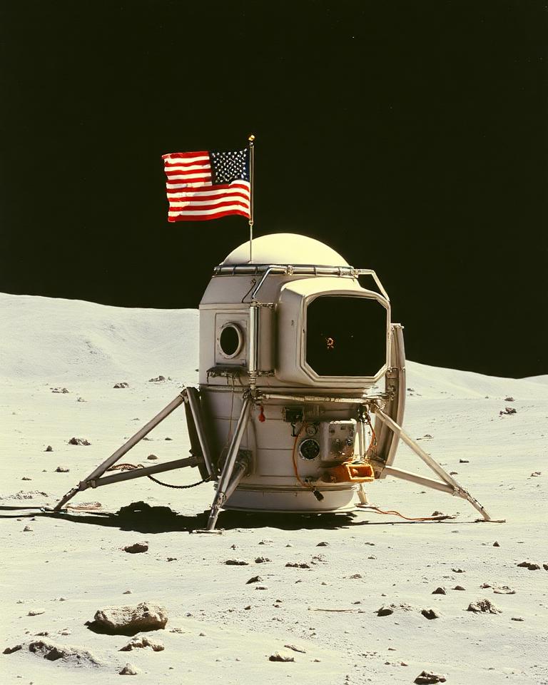 Apollo 11 lands on the Moon